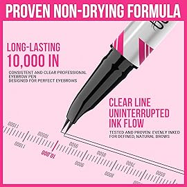 iMethod Curved Eyebrow Pen - Eyebrow Pencil, 2 Count Brow Pencil Dual-Ended with Curved Tip and Precise Brush-Tip for Natural Hair-Like Brows, Last All-Day, Brown and Blonde Each
