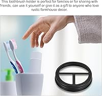 Vista 6 de uxcell Mason Jar - Tapa para cepillo de dientes, 3 piezas, acero inoxidable 304, boca ancha, accesorios de baño para 2 cepillos de dientes y pasta