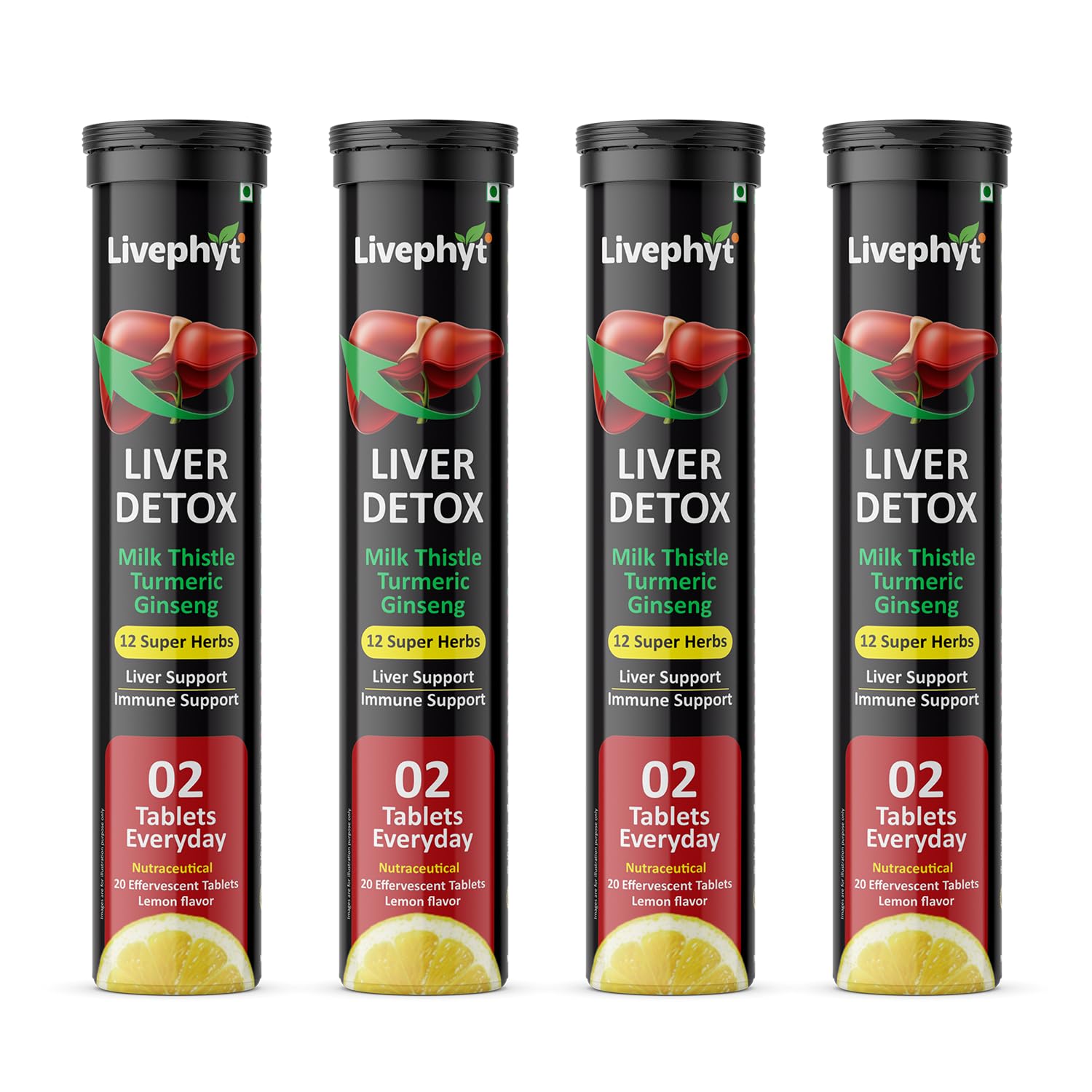 Liver Detox Effervescent Tablets Pack of 4-image-11