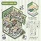 Wnqou 2 Sets DIY 3D House Stickers & Large 3D Miniature Simulated Cabin Scene Stickers - Cute Cartoons for Adults & Kids, Fun Rabbit Reading Room & Panda Cottage Product Image 2