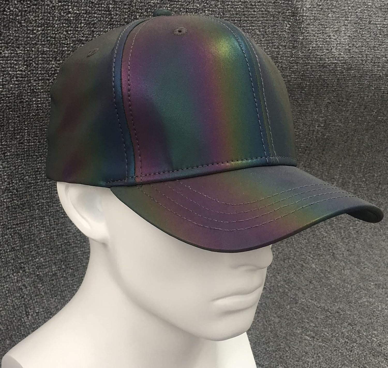 LZLRUN Rainbow Reflective Caps Men Fluorescent Hat - Image 3