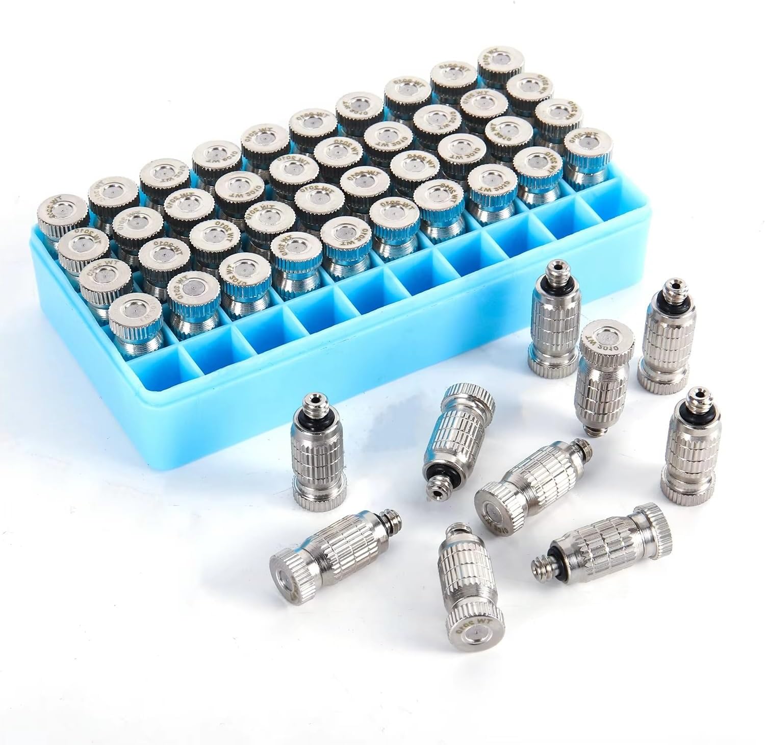 High Pressure Anti Drip Atomizing Nozzle Anti Drip Fog Sprayer Misting Nozzle Cooling Humidify Sprinkler 3/16" Thread 0.1~0.5mm(0.2mm)