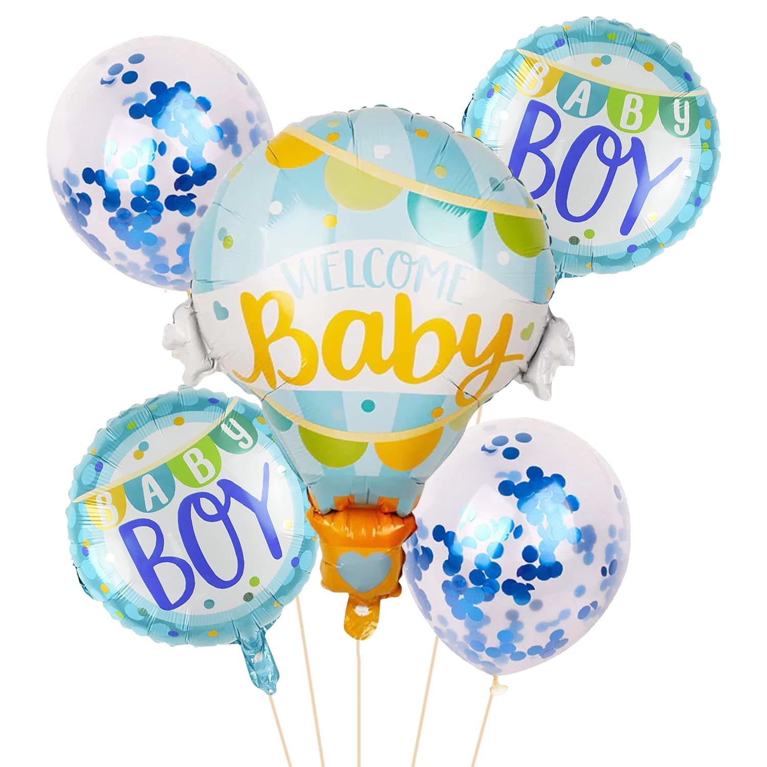 Party Propz Baby Shower Decoration Items 5pcs Baby Foil