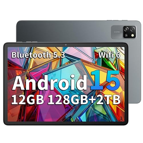 Blackview Tab60 WiFi Tablet Android 15, 12GB+128GB(TF 2TB) Tavoletta Octa-core