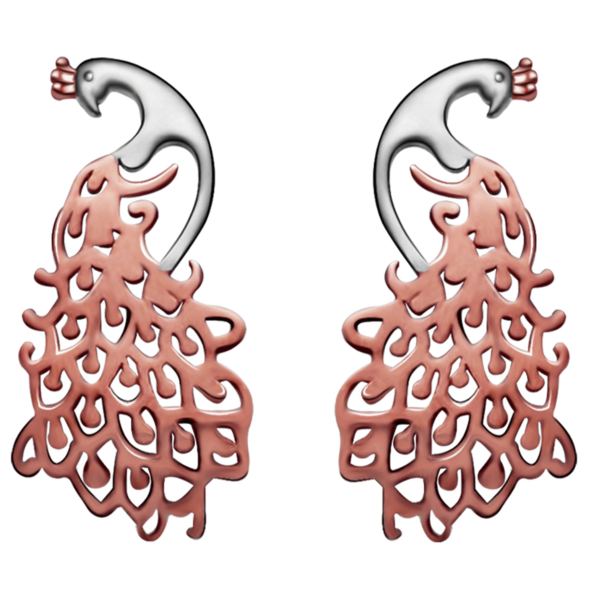 GIVA 925 Silver Rose Gold Anushka Sharma Plated Peacock Earrings |Studs to Gift Women and Girls | With Certificate of Authenticity and 925 Stamp | 6 Month Warranty* (B083J5GSC2) Amazon Price History, Amazon Price Tracker