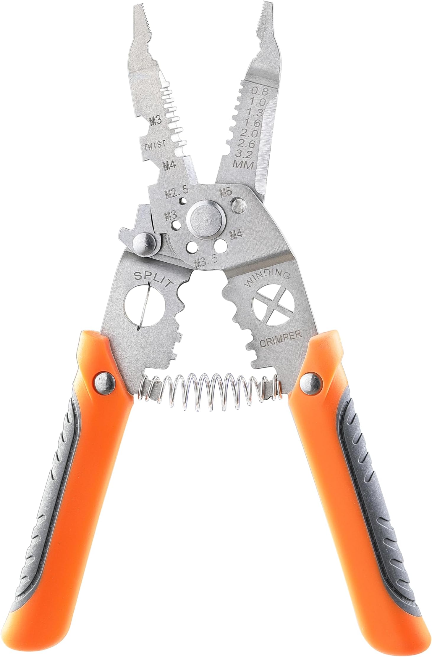 Wire Stripper Cutter, MONGSEW 8 inch Stainless Steel Wire Stripping Tool, Multi-Function Hand Tool (10-22AWG)