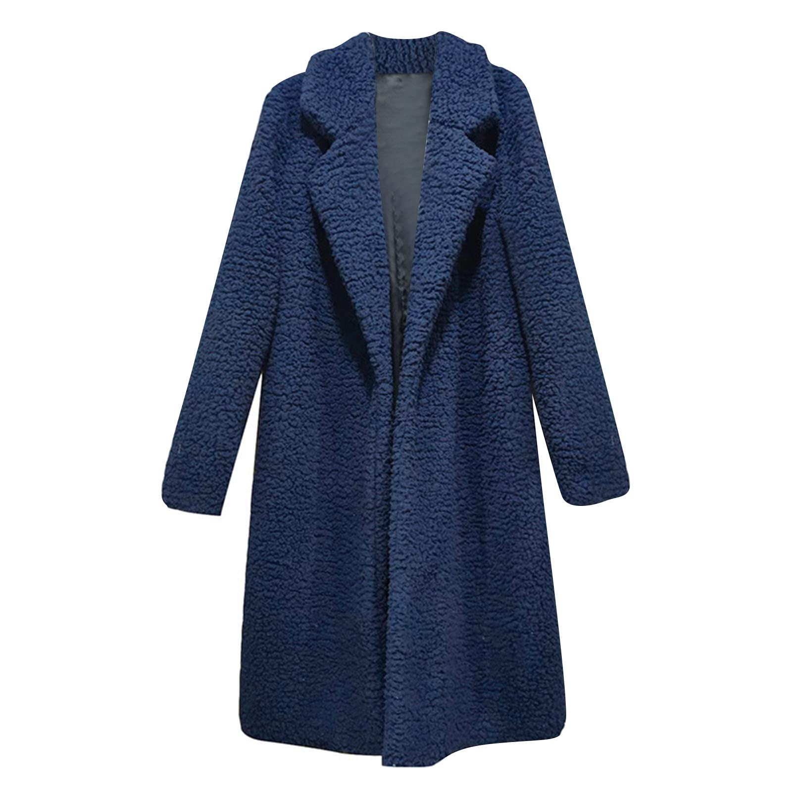Chaqueta Mujer Invierno Abrigos De Cazadora Forro Polar，Abrigo forro polar para mujer con cremallera diseño de manga larga y corte clásico ligero ideal para el día a día
