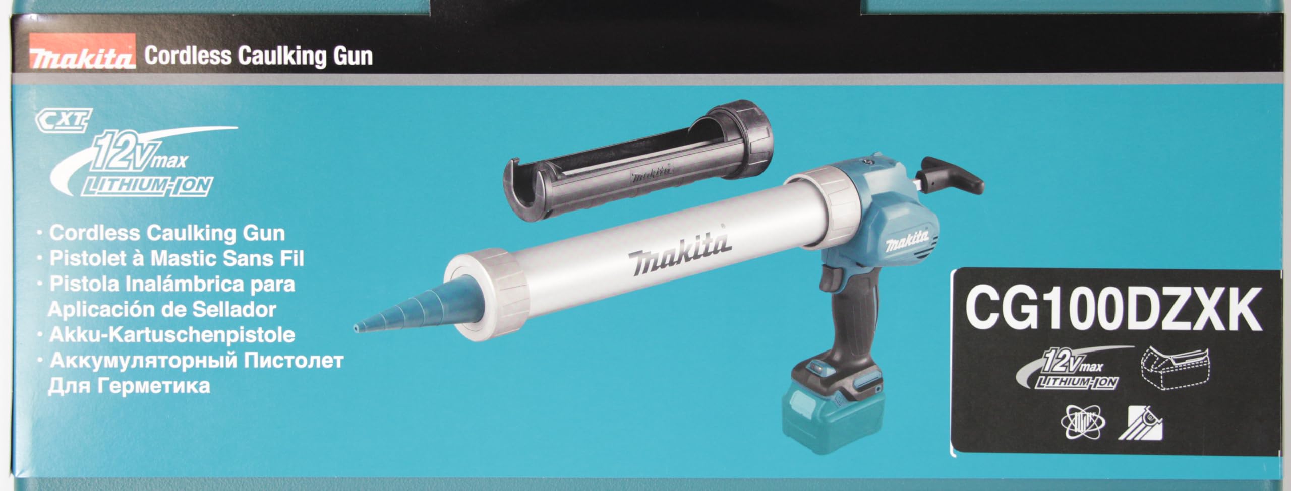 Pistolet à mastic 12 V CXT Li-Ion (Solo) en valise - MAKITA CG100DZXK