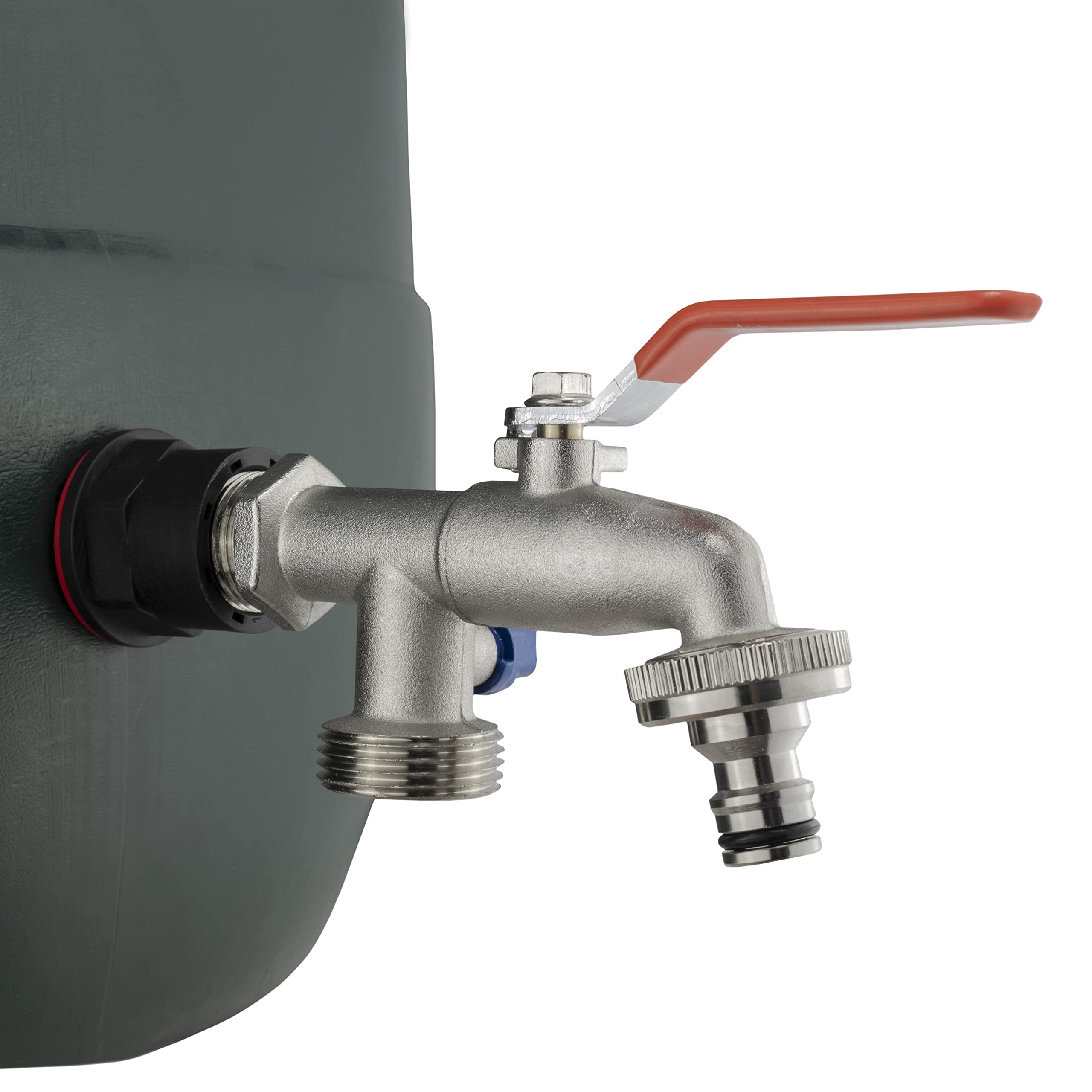 1/2" waterbutt/tank connector+ tap kits,range of tap options available (connector+double tap+quick-lock)