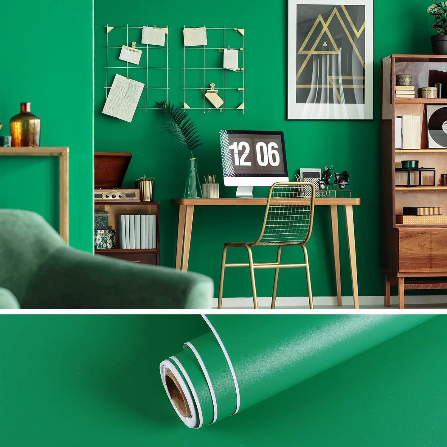 See full amazon price history chart for WALLMATE Matte Dark Green Wallpaper Peel & Stick Vinyl Contact Paper Self Adhesive 60x152 Cm Decorative Wallpaper for Kitchen Cabinet Furniture Countertop Shelves Liner Removable Waterproof WALLMATE Matte Dark Green Wallpaper Peel & Stick Vinyl Contact Paper Self Adhesive 60x152 Cm Decorative Wallpaper for Kitchen Cabinet Furniture Countertop Shelves Liner Removable Waterproof (B0B38YCJ8H) Amazon Price History, Amazon Price Tracker