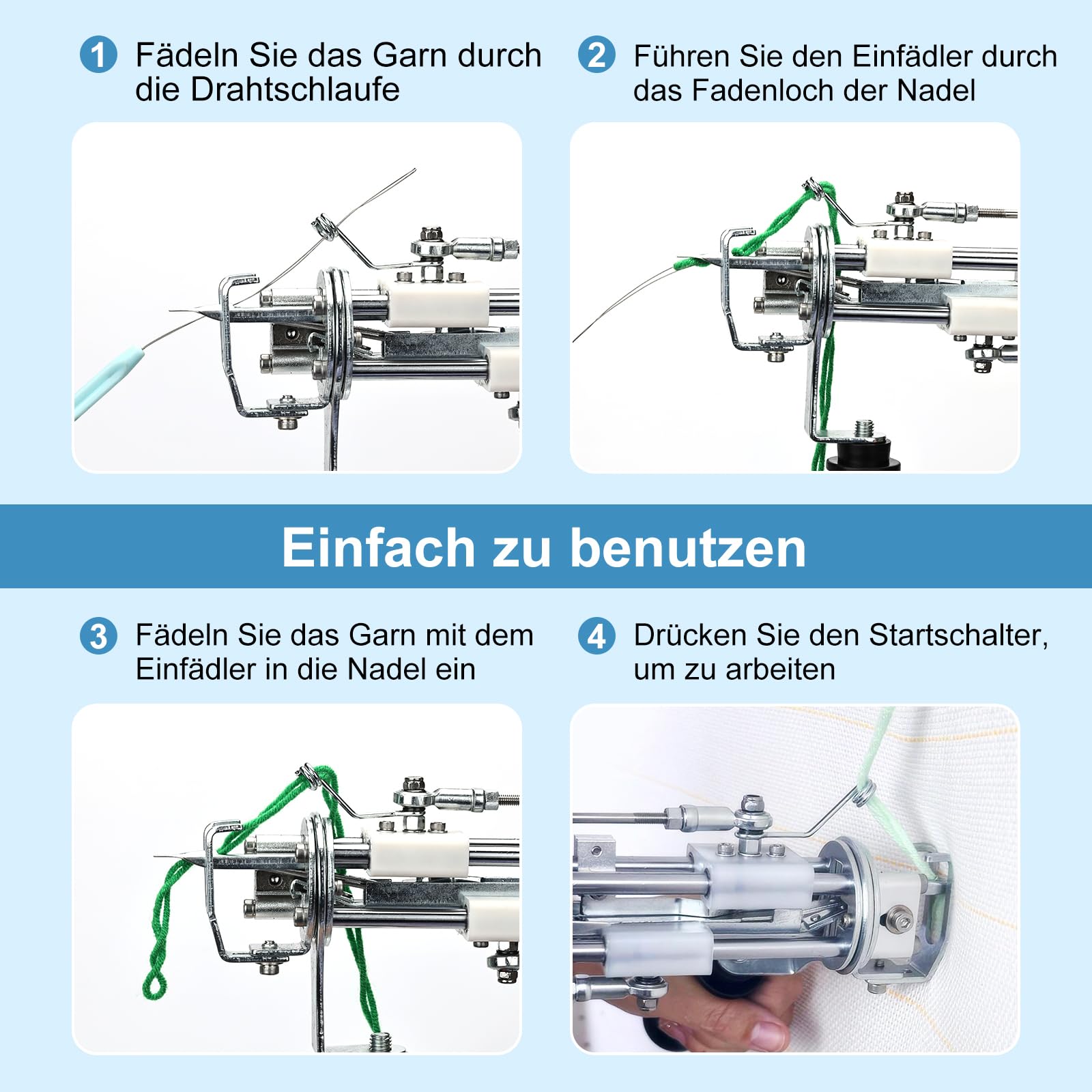 Tufting Gun, 2 in 1 Teppich Tufting Machine mit Cut Pile oder Loop Pile Rug Gun Machine, Teppich Pistole für High-Speed Weben von Teppichen Rosa