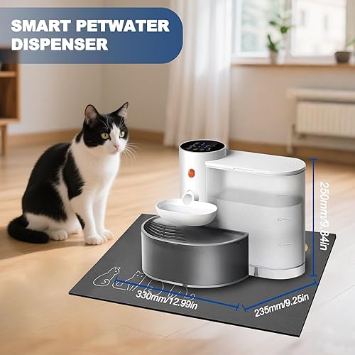 Miniatura 8 de Smart Pet - Fuente de agua para mascotas, dispensador automático de agua de gran capacidad, sin filtro, fuente de agua inalámbrica para gatos y