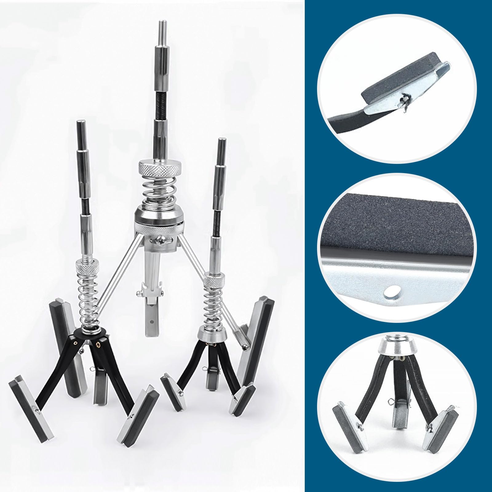 2 Set Cilindro Motore Hone Stones Sostituzione 3 Mascella Cilindro Motore Affinare Auto Cilindro Motore Rettifica Freno Affinare per la Pulizia Lucidatura 1-1/8 "