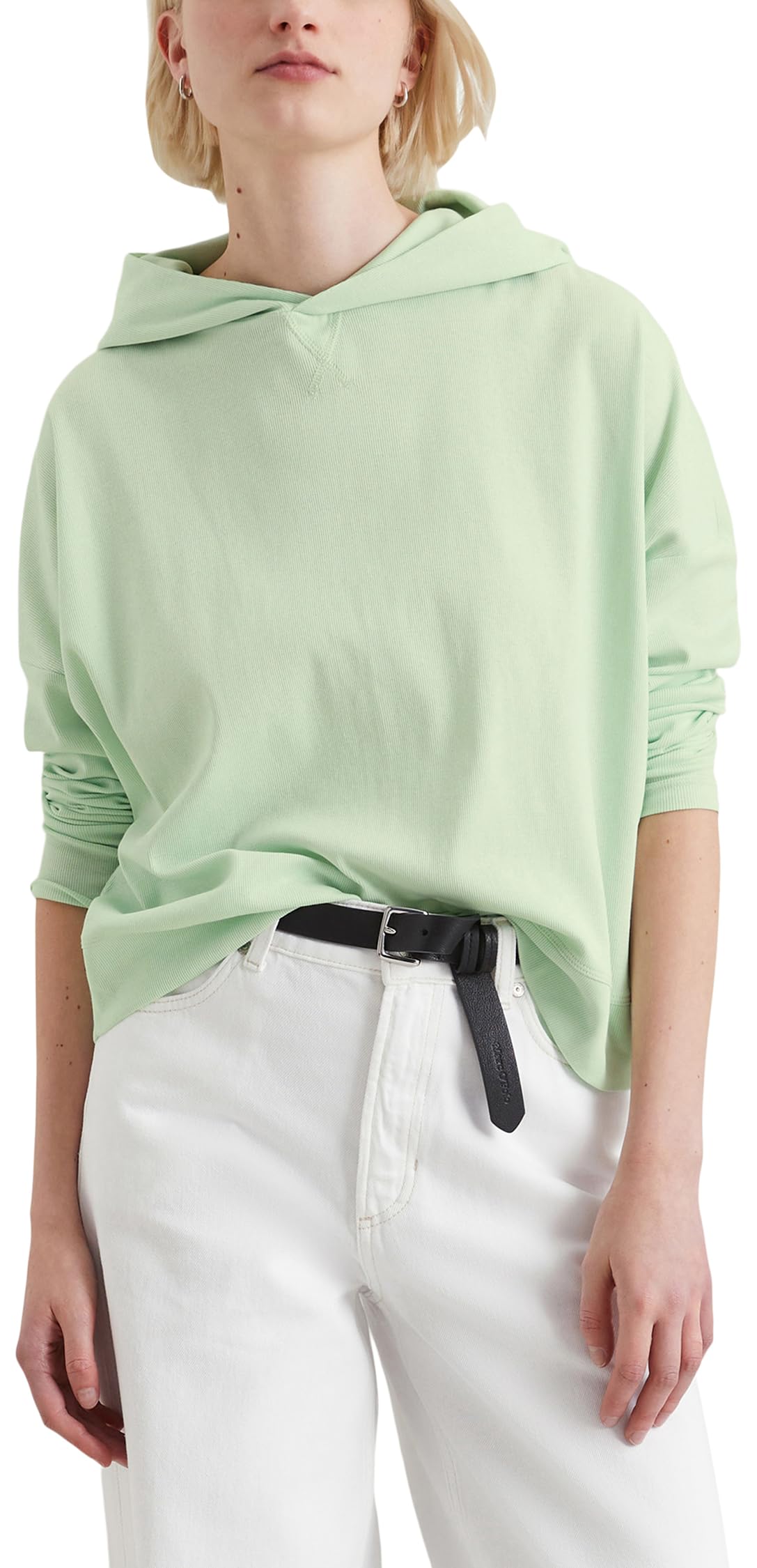 Marc OߴPolo Denim femmes sweat à capuche avec élasthanne relaxed fit, Vert (Mint Mist), S