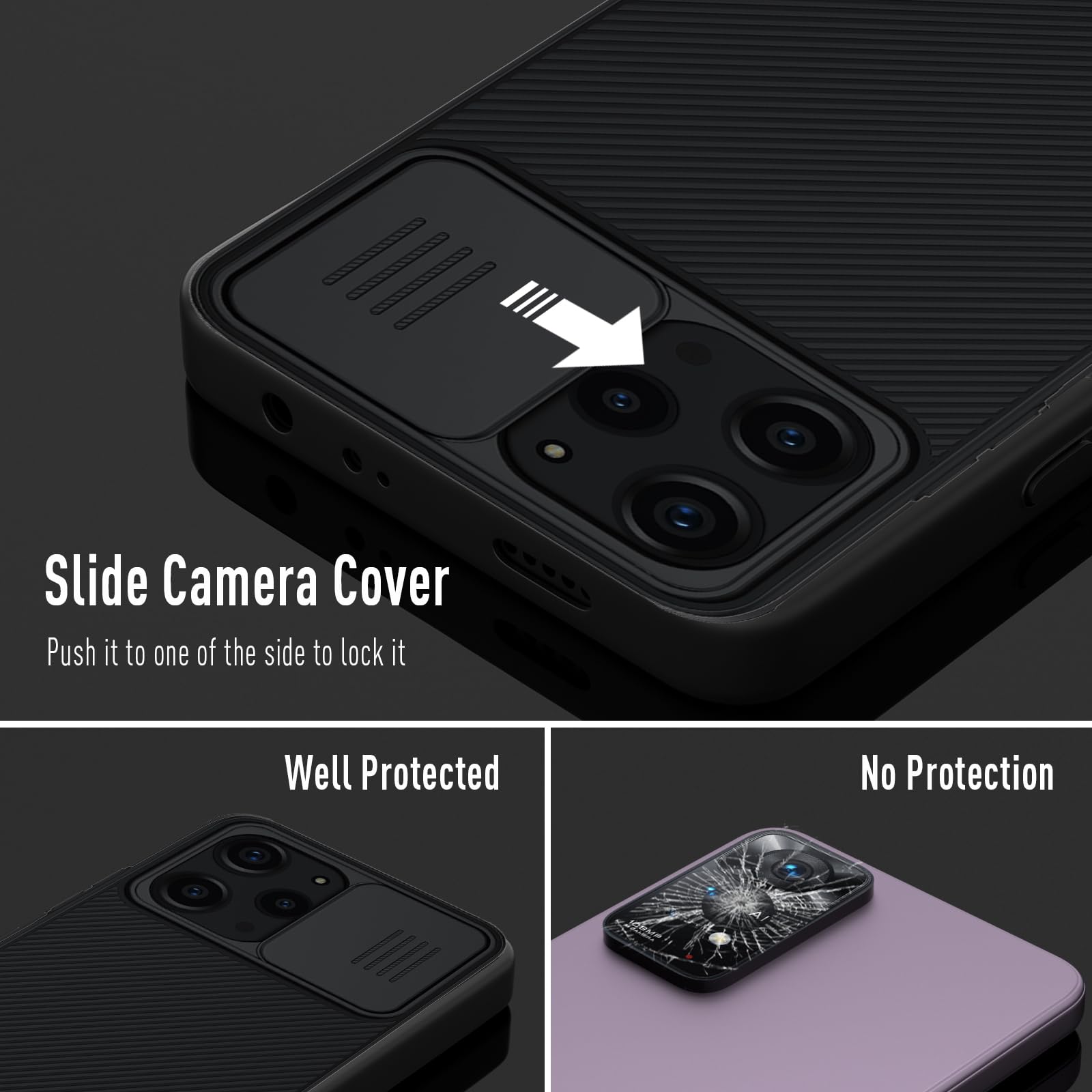 XTCASE Cover Magnetica per Xiaomi Redmi Note 12 Pro/Poco X5 Pro 5G, Ultra Sottile Custodia Traslucida Opaca Retro Resistente ai Graffi Paraurti in TPU Antiurto Protettiva Case, Nero