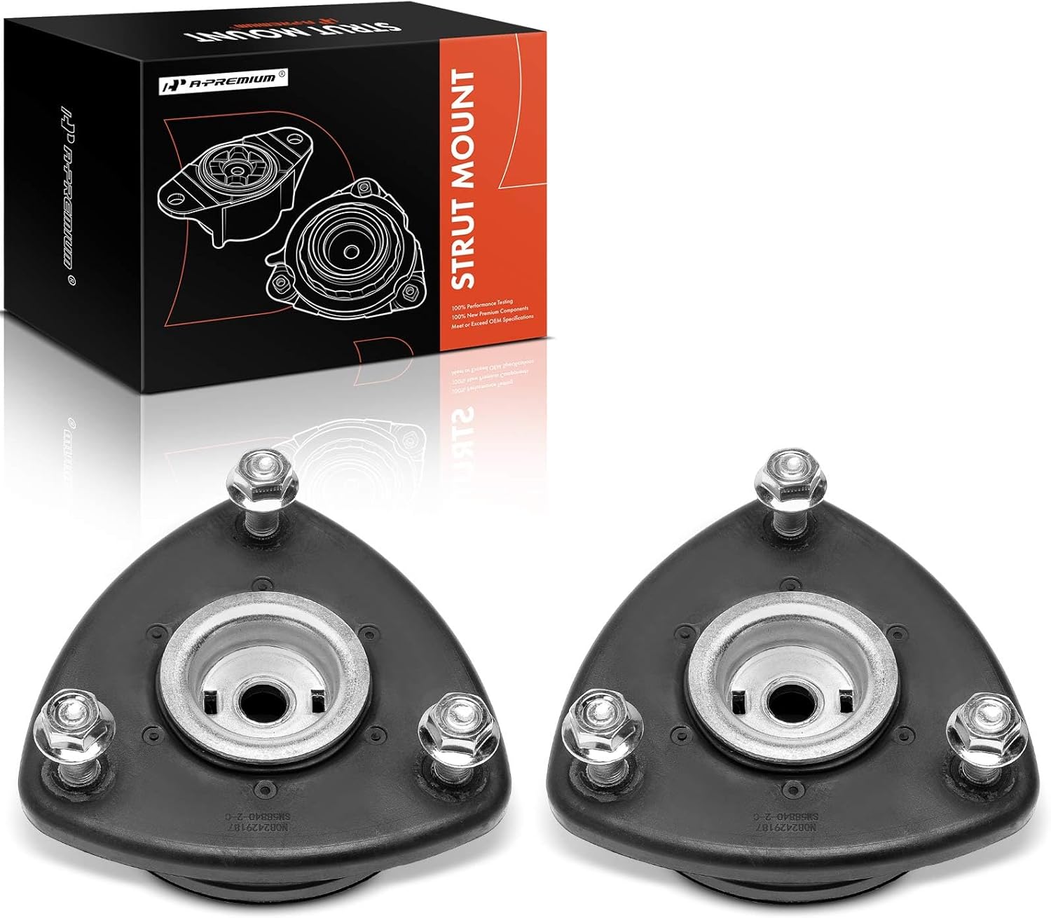 A-Premium Front Suspension Strut Mounts Compatible with Mazda CX-5 2013-2016, 3 2014-2018, 6 2014-2021, CX-3 2016-2021, 3 Sport 2014 & Toyota Yaris iA 2017 & Scion iA 2016, 2-Pack