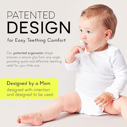 Miniatura 4 de Moonjax Juguetes de dentición de silicona para bebés mordedor de bebé para bebés niños pequeños recién nacidos certificado CPSIA apto para