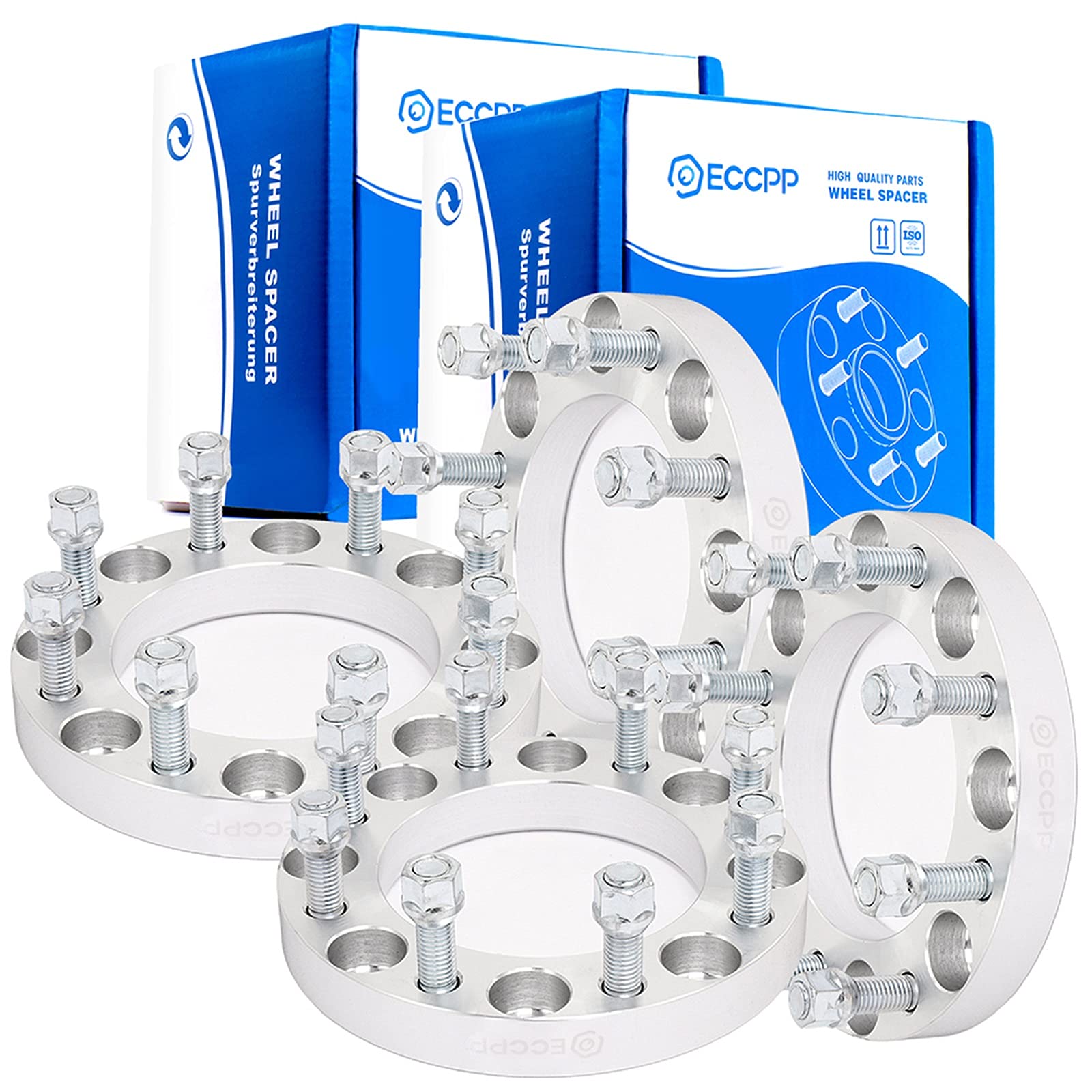 Photo 1 of ECCPP 4X 1 inch 8 Lug Wheel Spacer 8x170 to 8x170 14x2 Studs fits for 1999-2004 for F-250 Super Duty for F-350 Super Duty 2000-2002 for Excursion