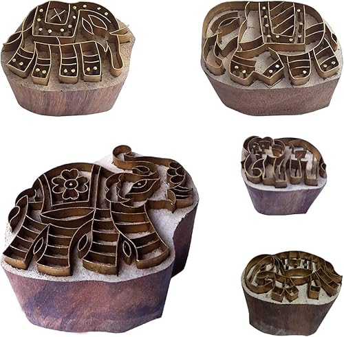 Miniatura 3 de Royal Kraft Sellos de madera de latón mariposa (juego de 4) para impresión de bloques en arcilla, cerámica, tela BHtag0115