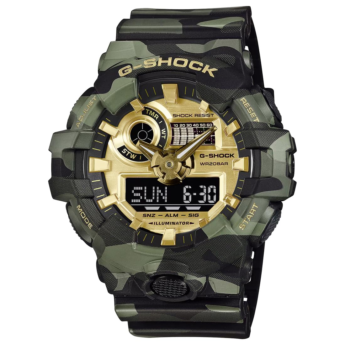 G-Shock GA-700CMG-3ADR Analog-Digital Gold Watch Men (G1806)-image-34