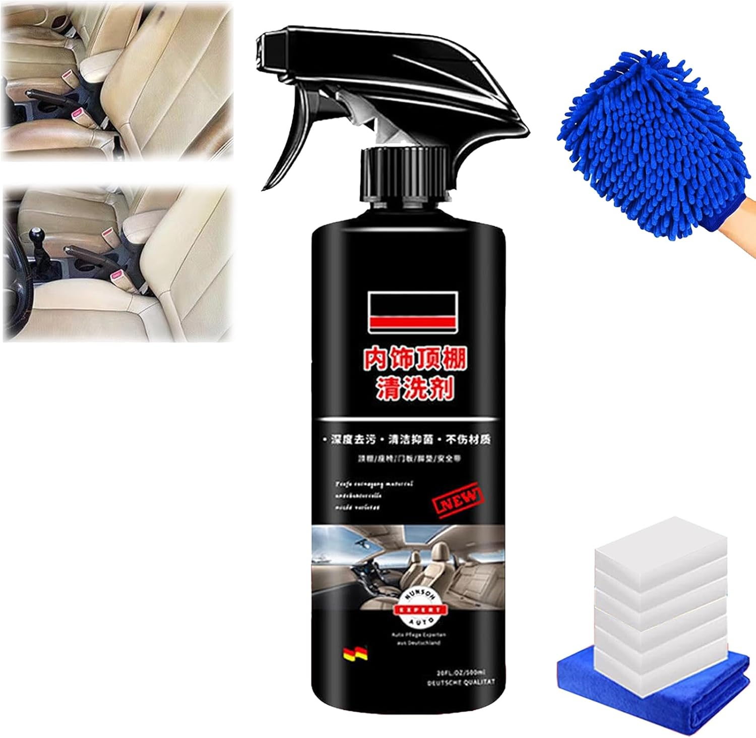 UIJKMN Car Detailing Headliner Cleaner, Rubson Car Cleaner