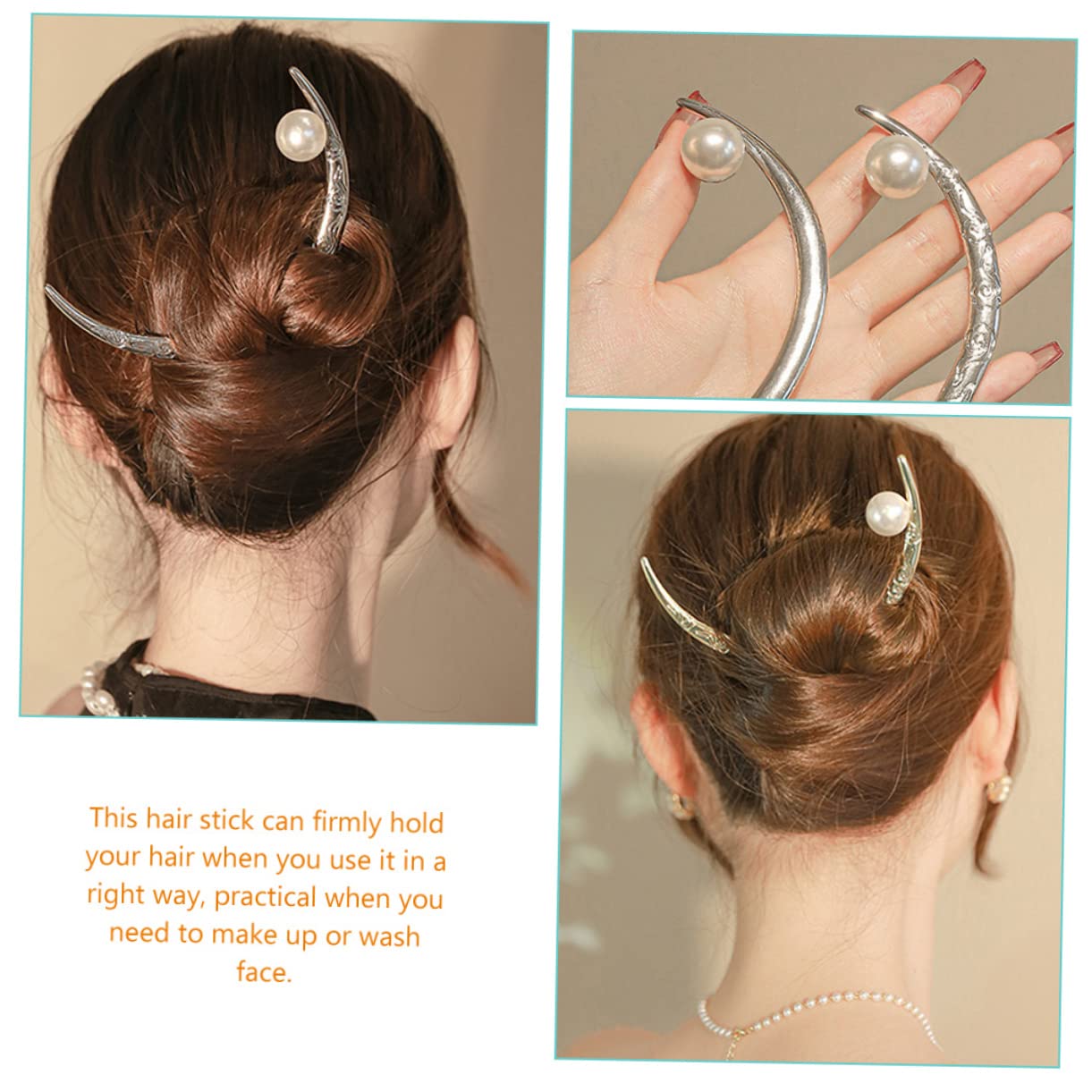 Amazon | HAKIDZEL 三日月型ヘアフォーク ヘアピン 月のヘア