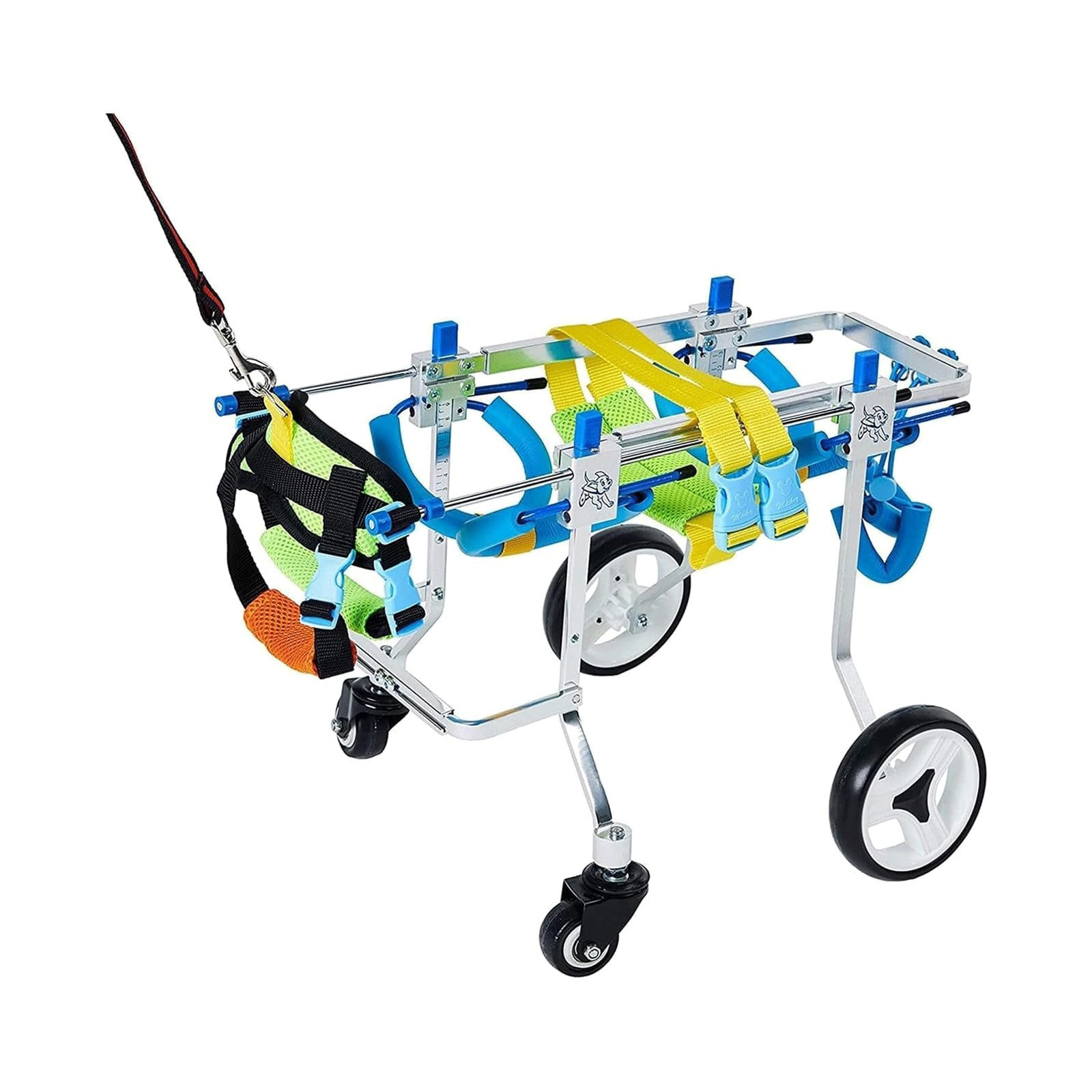 Amazon.co.jp: 4輪ペット用車椅子 アルミ犬用車椅子 調節可能な犬用車