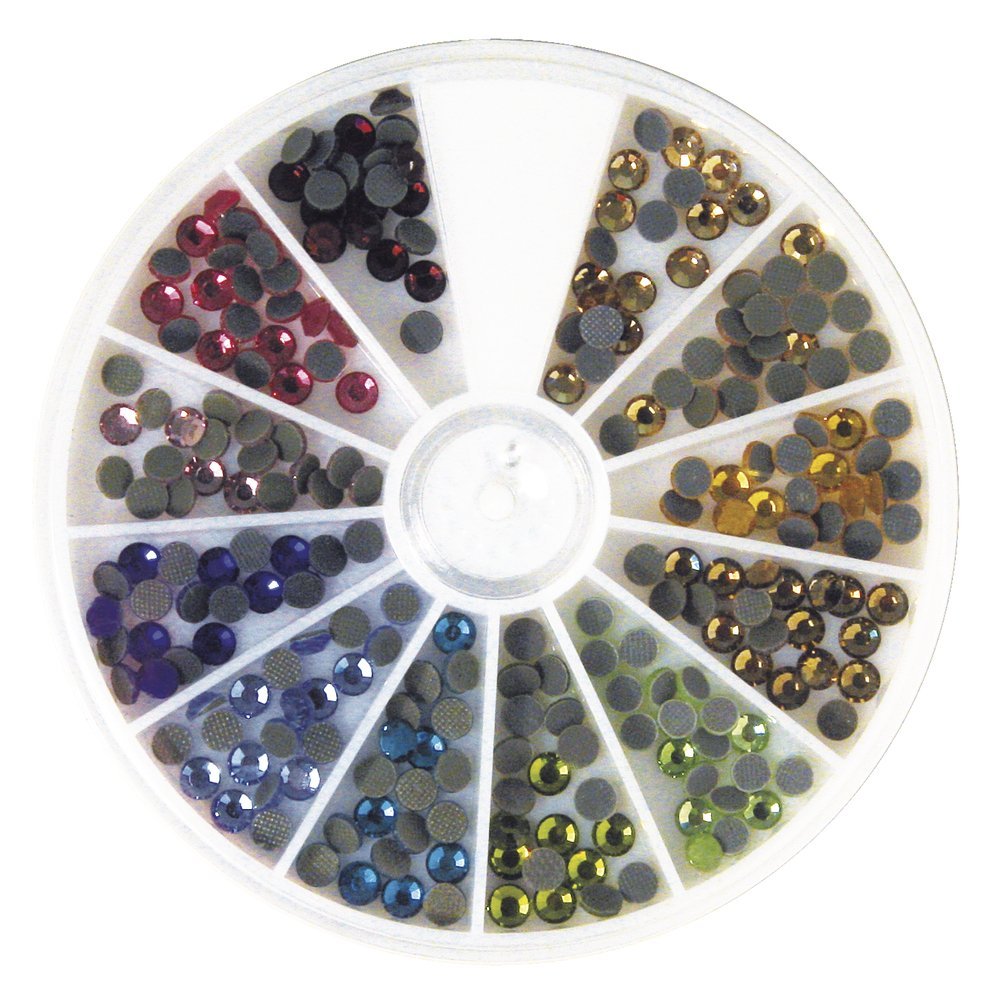 RAYHER Hotfix Rhinestones, Rock Crystal, Various Colours, 4mm, 240-Piece