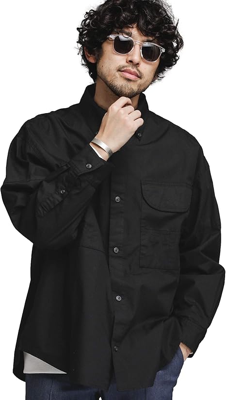 Amazon ナノ ユニバース Nano Universe ５ｘｌタクティカルシャツ M ブラック Nano Universe シャツ 通販