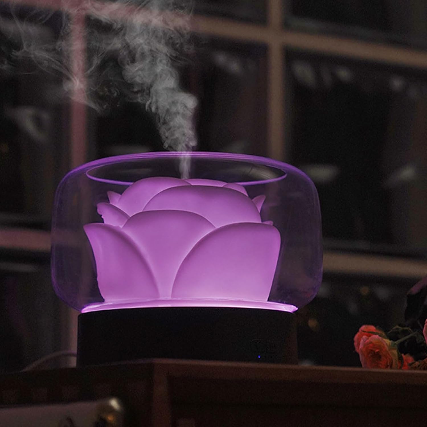 Essential Oil Diffuser with 7 Colors Night Light Aromatherapy Fragrant Oil Humidifier Vaporizer Aromatherapy Diffuser for Home Bedroom Office