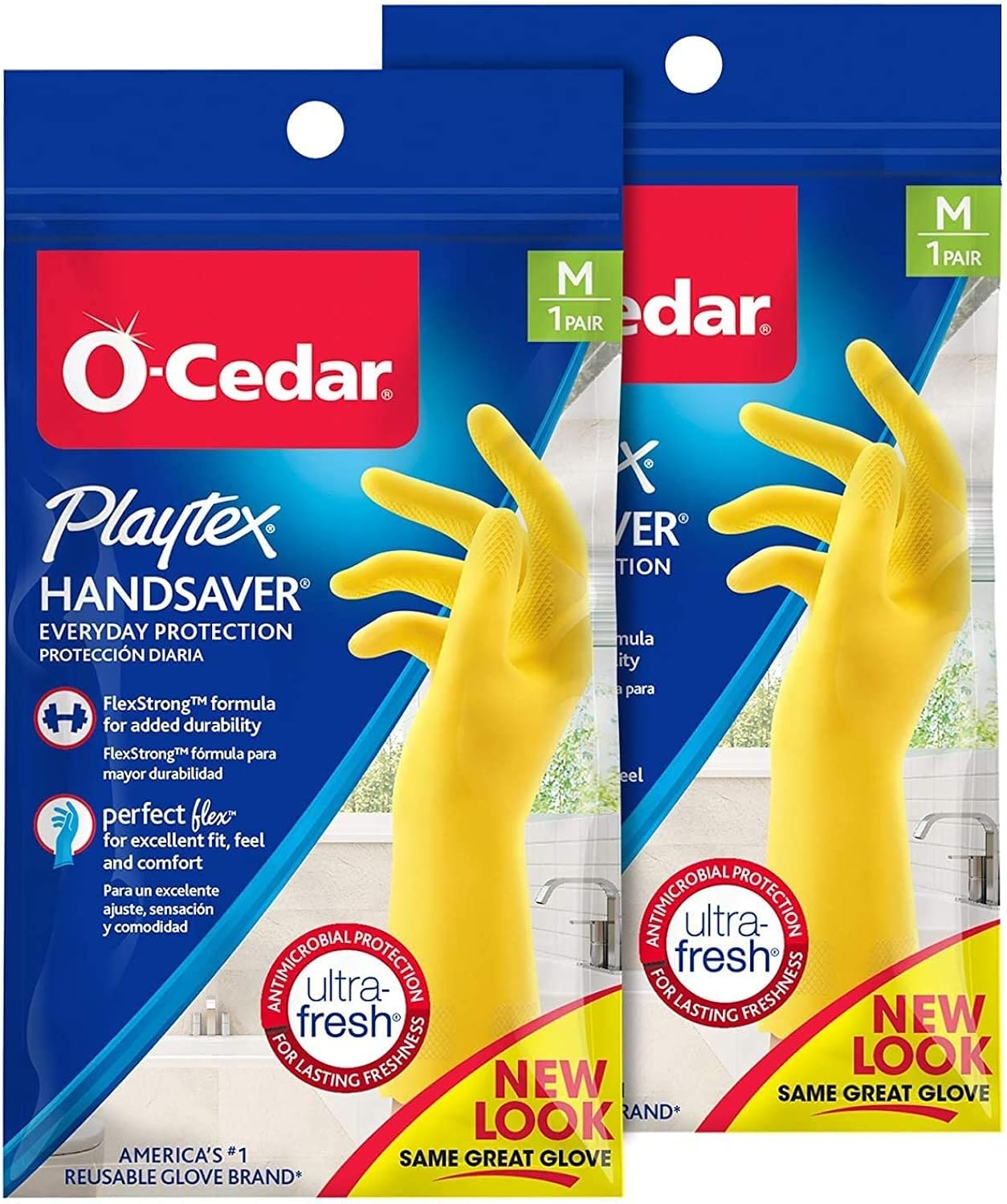 Playtex HandSaver Reuseable Rubber Cleaning Gloves (Medium