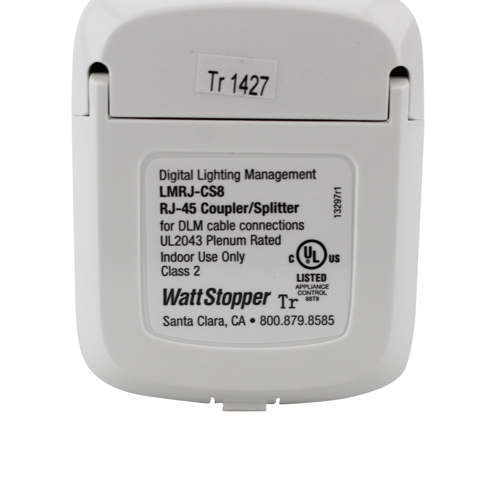Watt Stopper LMRJ-CS8 DLM RJ-45 Coupler Splitter Class 2, White