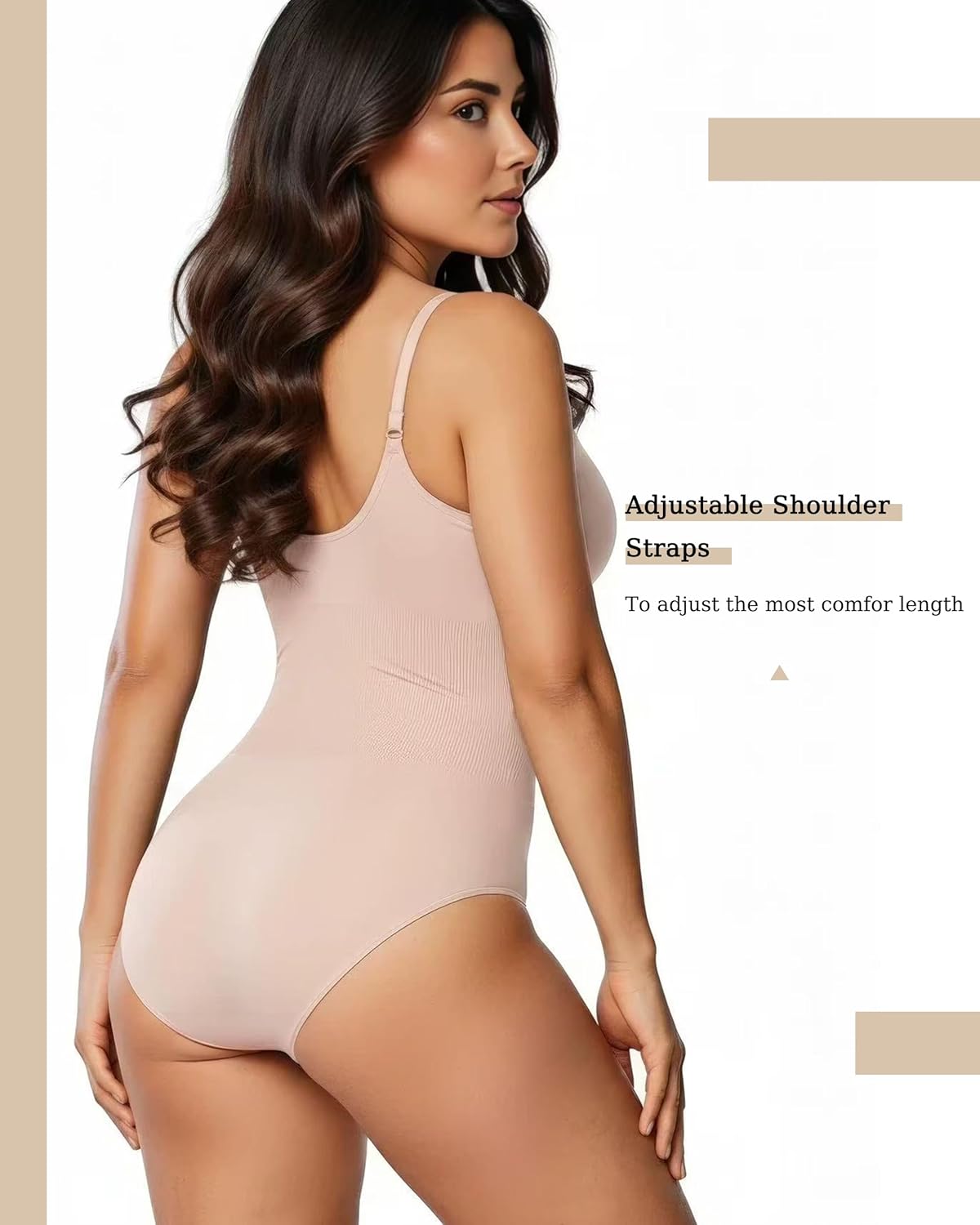 DEYUO Fajas Colombianas Shapewear for Women Tummy Control Bodysuit Postpartum Body Shaper Butt Lifting Faja Bodysuit - Image 5