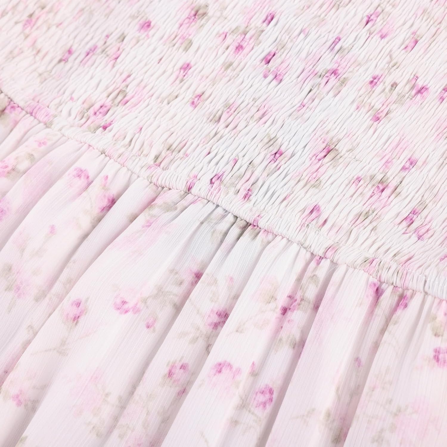 SCARLET DARKNESS Floral Dress for Women 2026 Flowy Sundress Smocked Cottagecore Dresses - Image 4