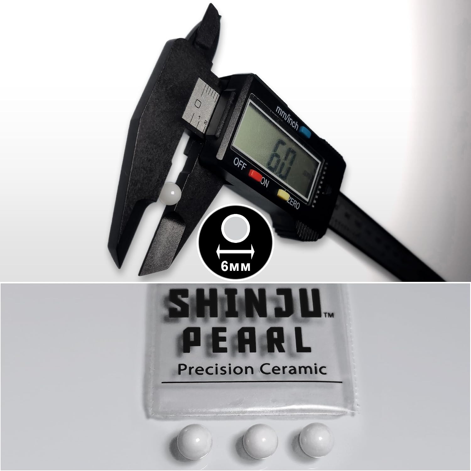 Shinju Pearl - 6mm Pack of 3