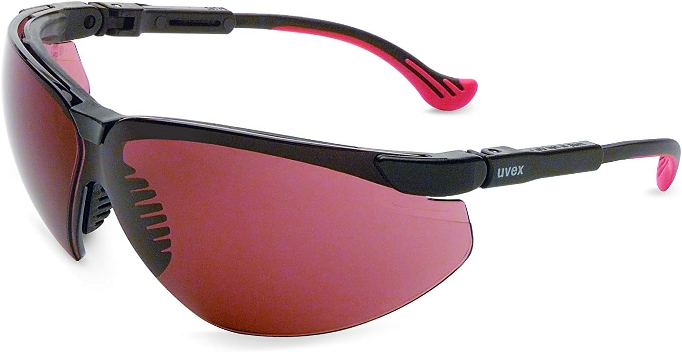 Honeywell Ademco Uvex by Genesis XC Safety Glasses, Black Frame with SCT-Gray Lens & HydroShield Anti-Fog Coating (S3303HS)