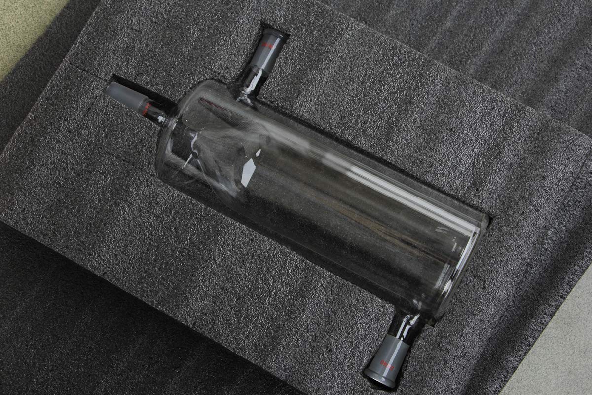 5-Liter-Glas-Trockeneis-Kühlfalle in konischer Form – Vakuumfalle zur Sammlung und Verhinderung von Lösungsmitteln(24/40 Inner)