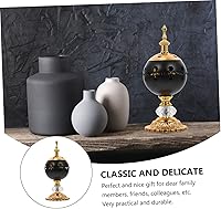 Vista 6 de DECHOUS Quemador de incienso hueco de hierro forjado para decoración de estudio de meditación y yoga soporte de incienso de metal para palos