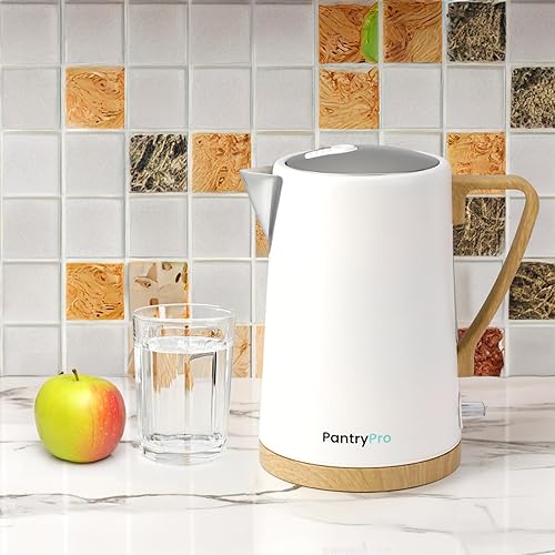 Miniatura 8 de PantryPro Hervidor eléctrico de ebullición rápida de 1.7L 1500W - Interior de acero inoxidable - Apagado automático, protección contra hervir en