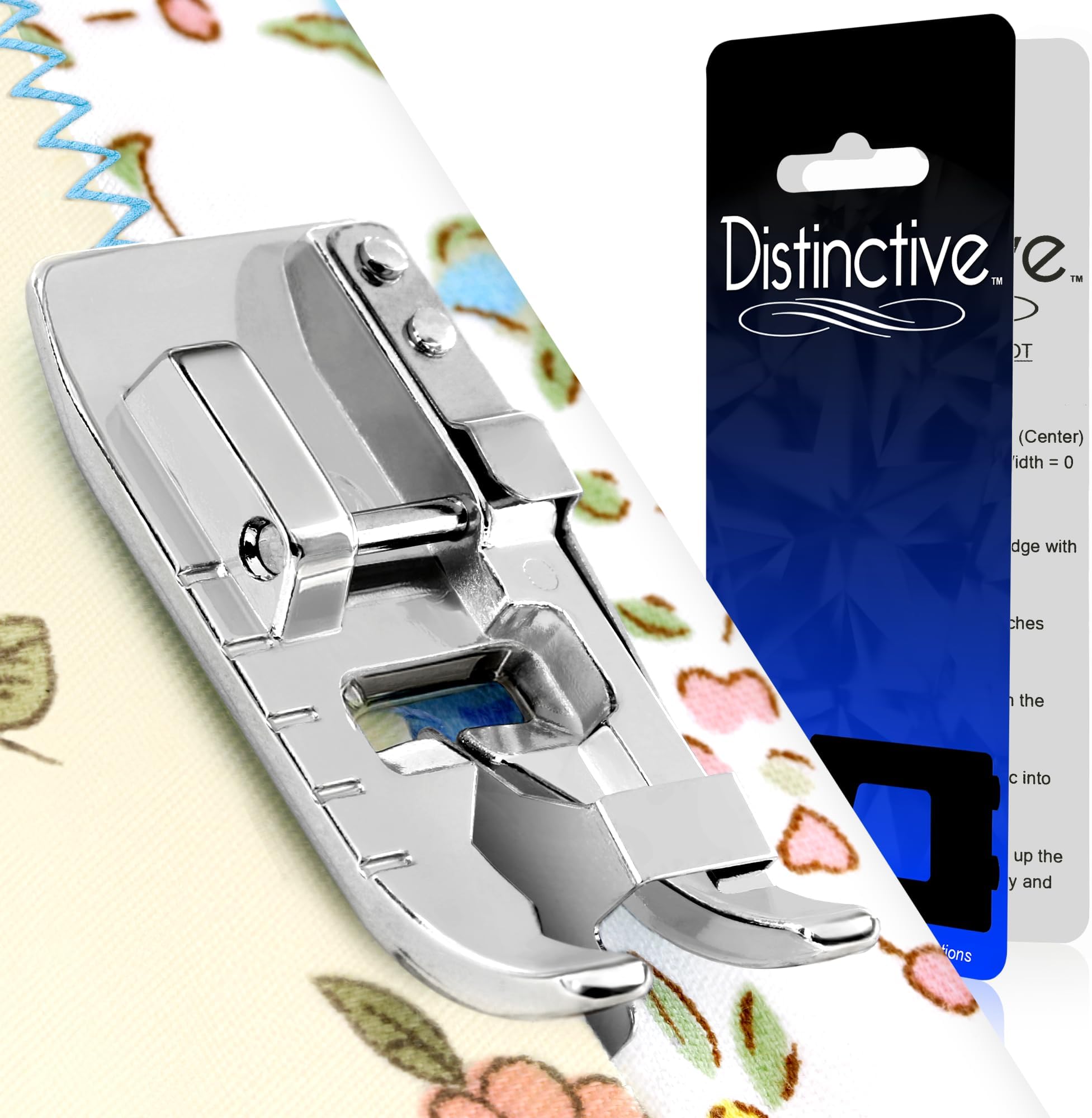 Distinctive Edge Joining/Stitch in The Ditch Sewing Machine Presser Foot - Fits All Low Shank Snap-On Singer*, Brother, Babylock, Janome, Kenmore, White, Juki, New Home, Simplicity, Elna and More!
