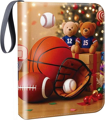 Miniatura 10 de Carpeta de tarjetas de béisbol de 900 bolsillos con mangas, 50 páginas extraíbles, 3 anillos con cremallera, álbum de tarjetas coleccionable con