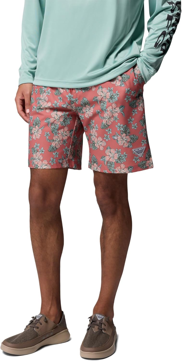 Columbia Mens PFG Rambler Printed Water Short, Rosewood Vacay Mode, Large x 6 - Image 3