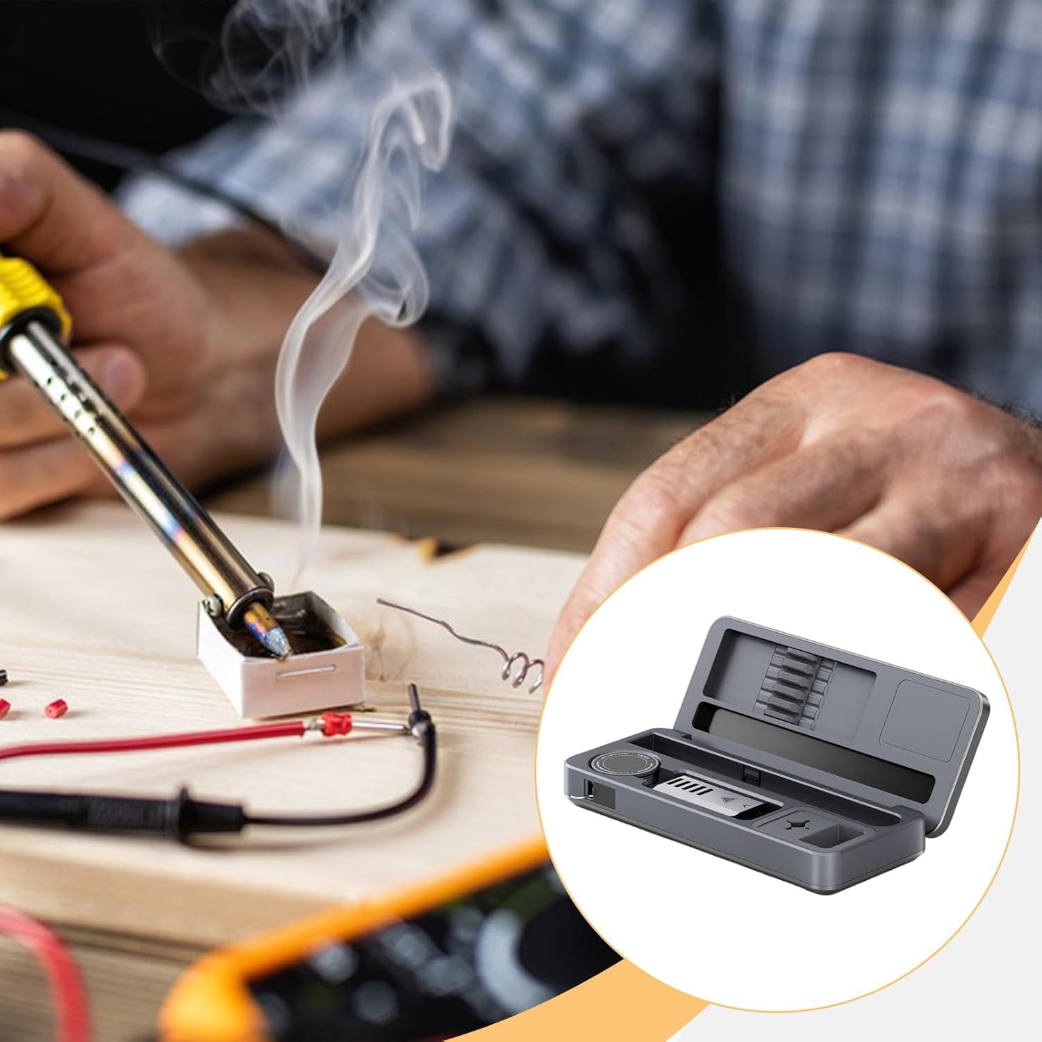 USBはんだこての実力を試す AliExpressで見つけた良品 Part2 【FNIRSI HS-01】 MYCENSE はんだごて ポータブル統合デザイン はんだごてセット 高効率の急速加熱 DIYツール 調整可能な温度ダイヤル 電子修