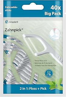 miradent Zahnpick 2in1, 40 Stück, Minzgeschmack