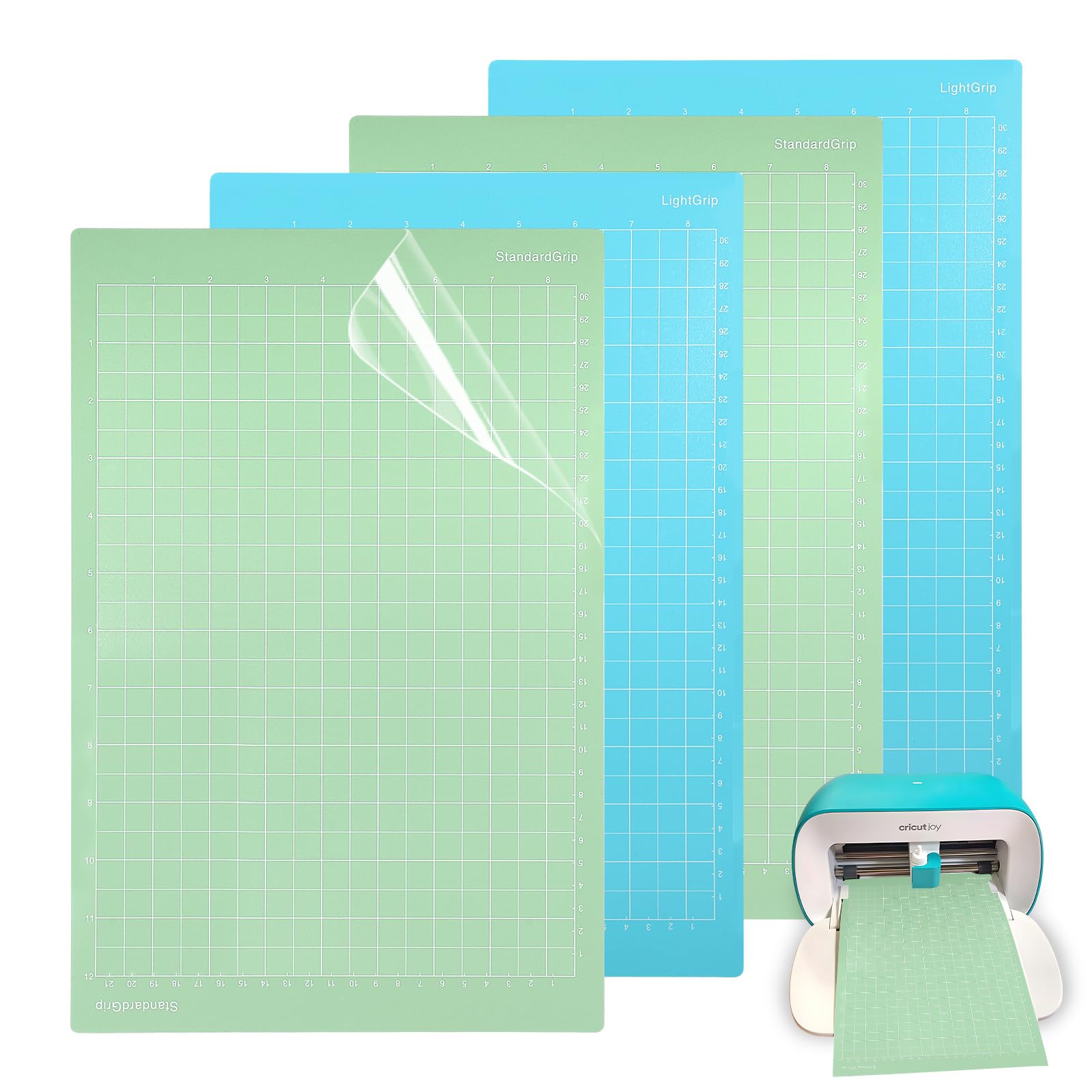 LALAGO Tappetino da taglio per Cricut Joy Xtra, 4 pezzi adesivi di ricambio StandardGrip LightGrip