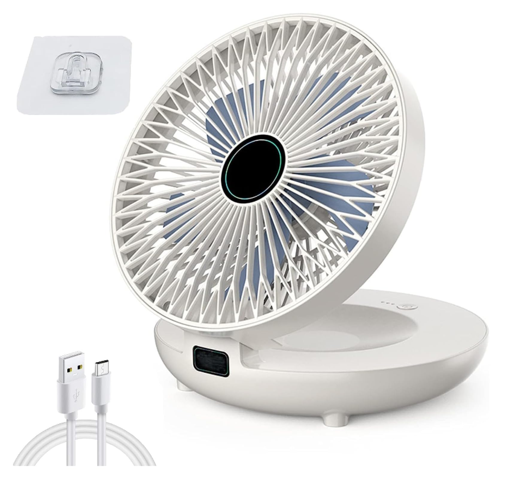 Orbegozo WF0242 Wall Fan, Remote Control, 3 Levels, Multi-Rotatable Headboard, Timer, 40 W, Plastic