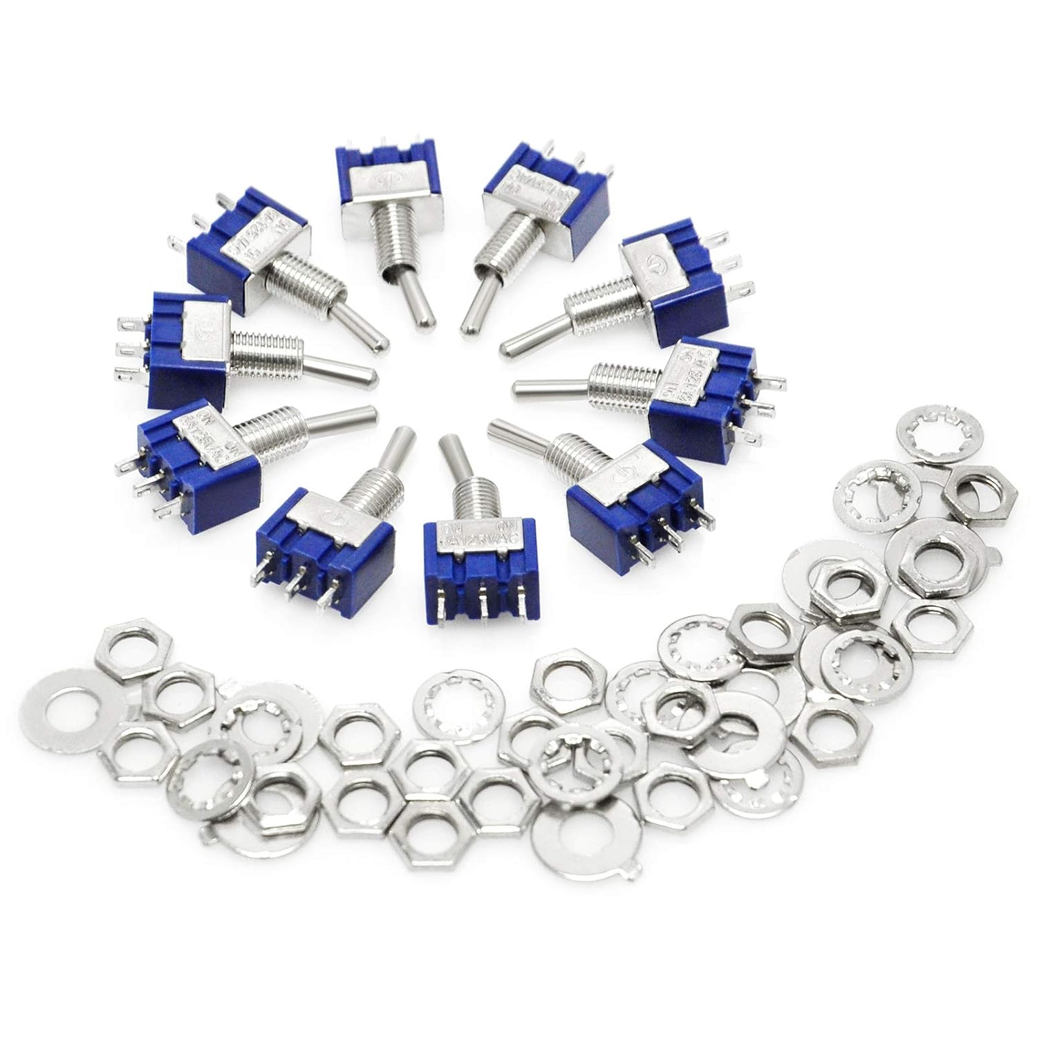 Gikfun MTS102 2 Position 3 Pins Mini Toggle Switch for Arduino (Pack of 10pcs) EK2021