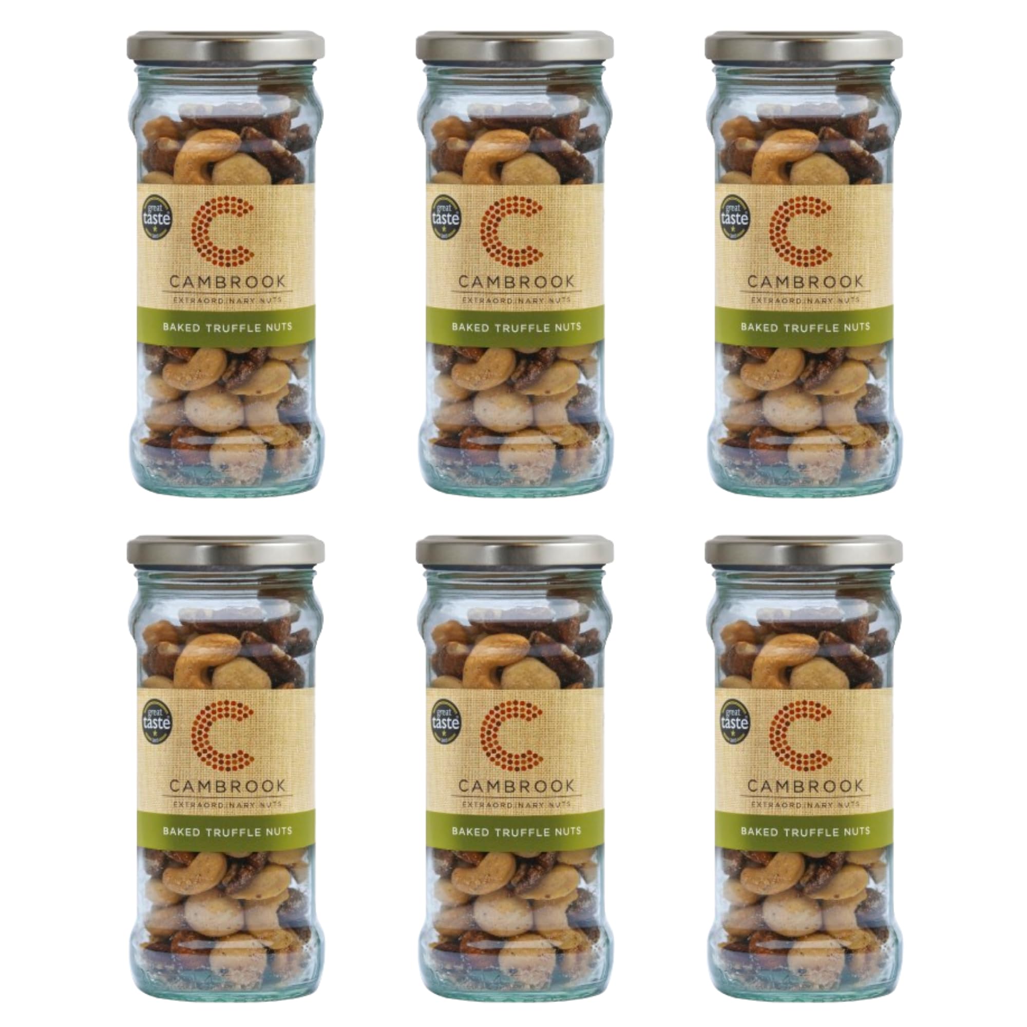 Cambrook - Baked Truffle Nuts, 175g Jar, Pack of 6