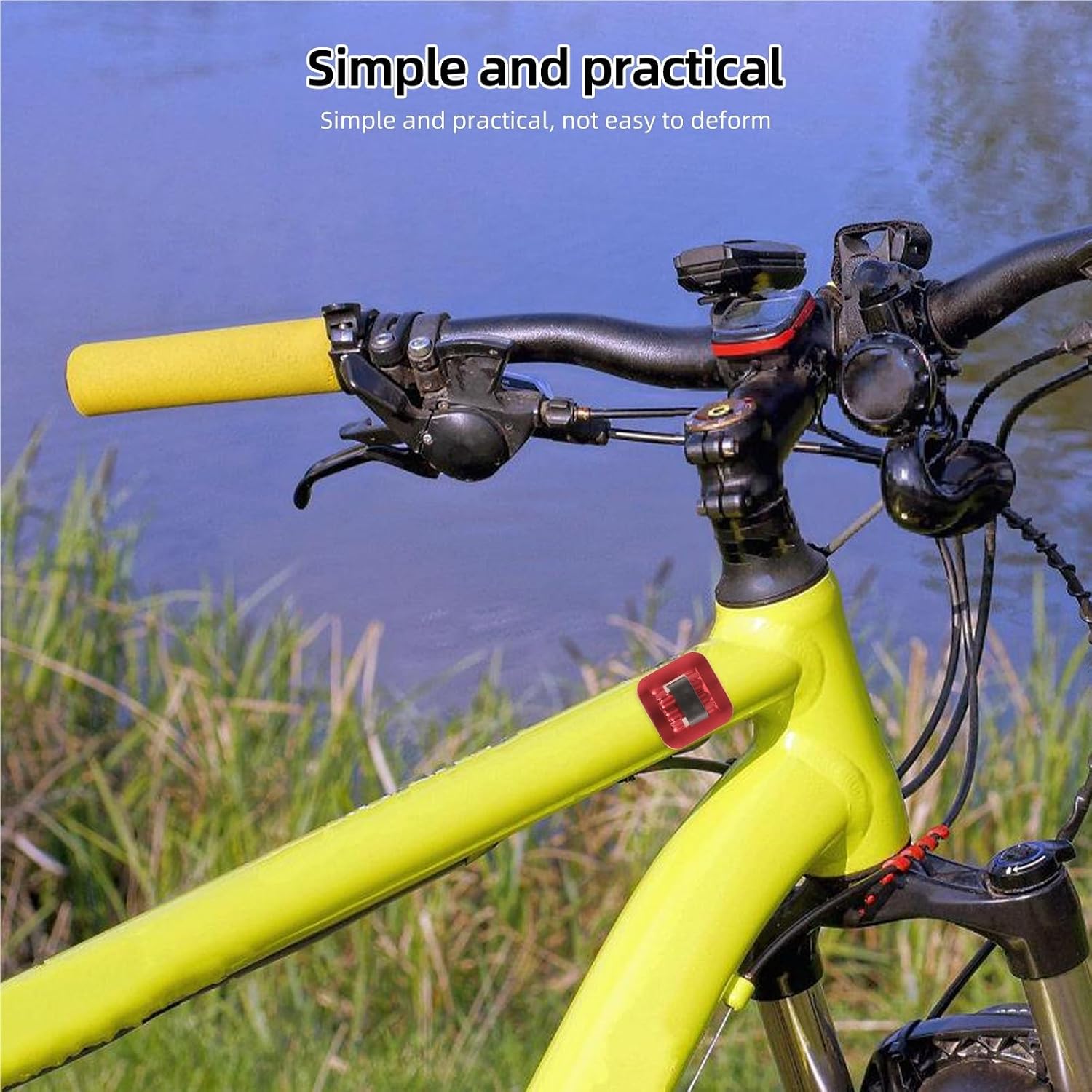 C Shape Bike Cable Guide Clips 25Sets Bicycle Cable Guide C Clip Set Red Aluminum Housing Hose Organizer for Bike Brake Gear Cables Clamp