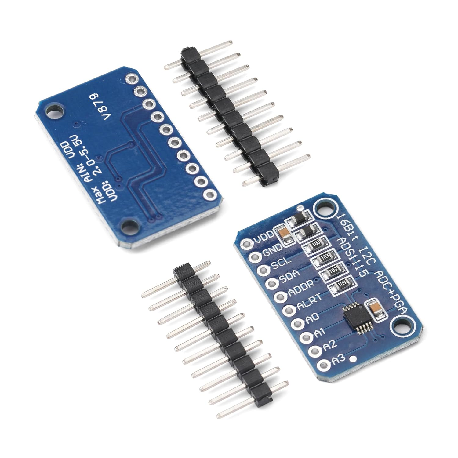 6 PCS ADS1115 16 Bits 4 Channel Analog-to-Digital Converter Precised Develop Board Module Amplifier Board ADC I2C IIC for Arduino Raspberry Pi